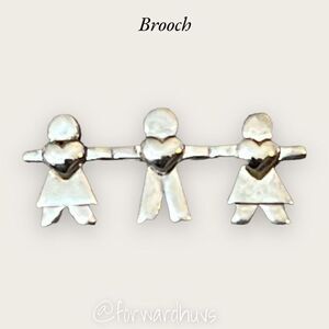 Bundle Sale 3 for $15 | Children’s Love Silver-Tone Brooch